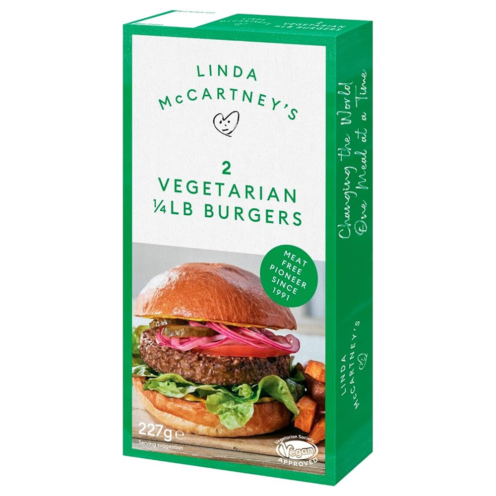 Linda McCartney’s 2 Vegetarian Quarter Pounders 227g (9 Pack)