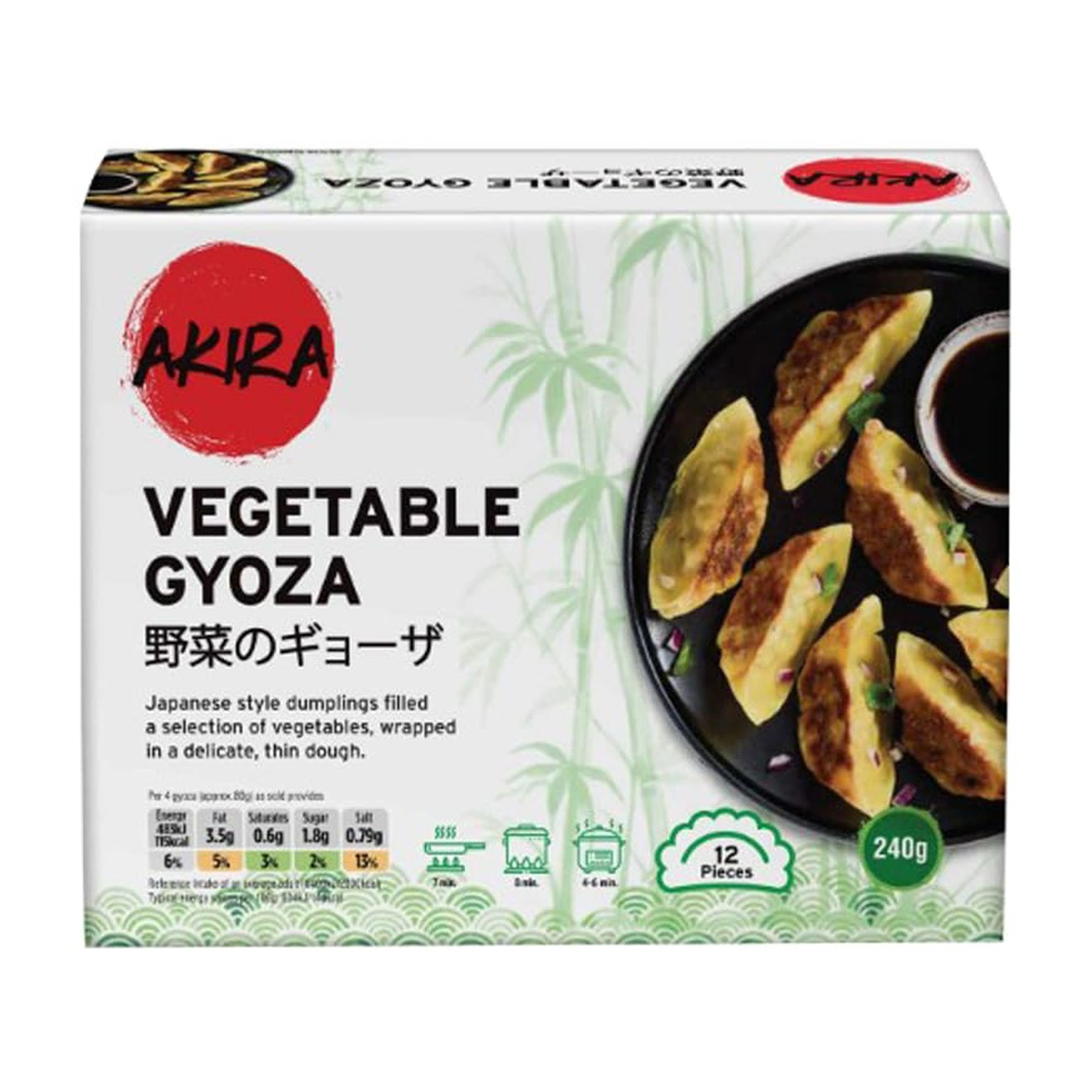 Akira Vegetable Gyoza 240g (20 Pack) – Quality Frozen Snack