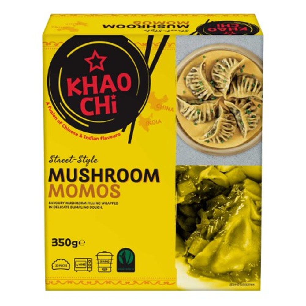 Khao Chi Mushroom Momos 390g (8 Pack) – Convenient Snack | Eden Farm